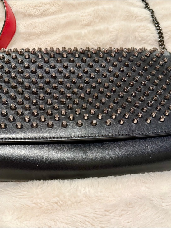 Christian Louboutin Handbags - 🖤 Christian Louboutin Paloma Spiked Leather Clutch Bag